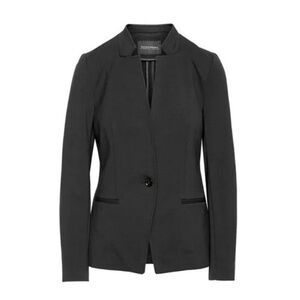Banana Republic Ponte Inverted Collar Stretchy Single Breasted Stretchy Blazer